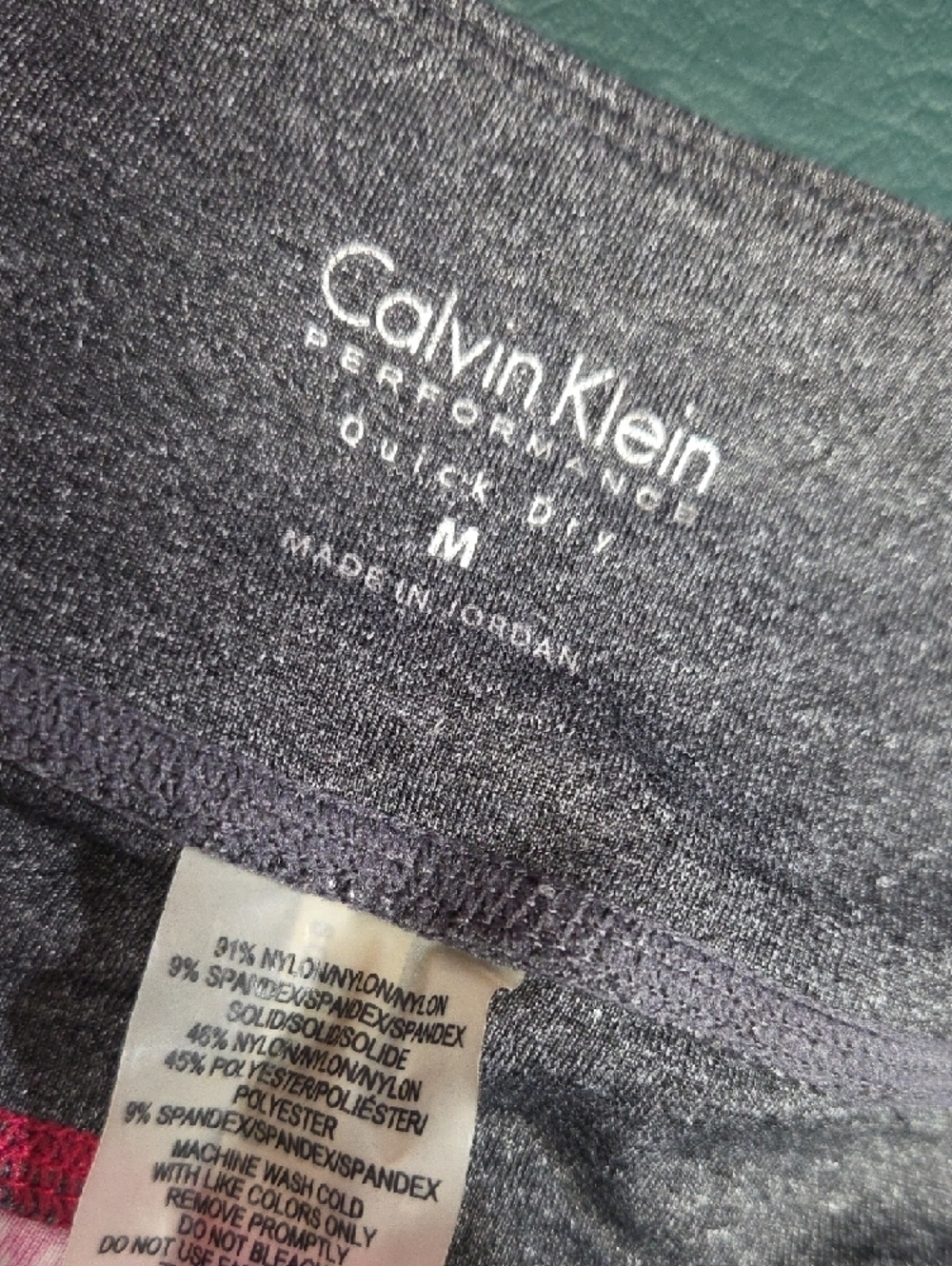 **Calvin Klein Womens' Pink Tie-Dye Performance Leggings** - Picture 2 of 8